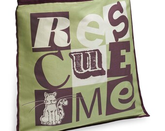 Rescue Me Cat Tote Bag