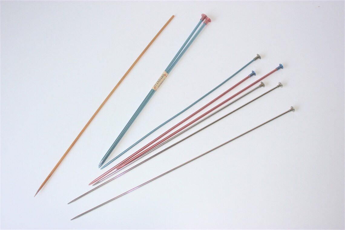 Vintage Knitting Needles Lot of 21 Etsy