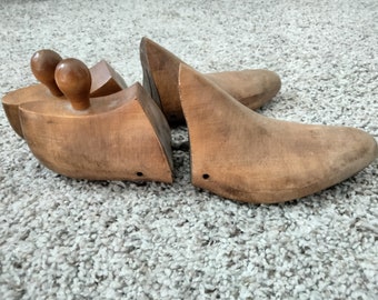 érables vintage, formes de chaussures en bois 8C