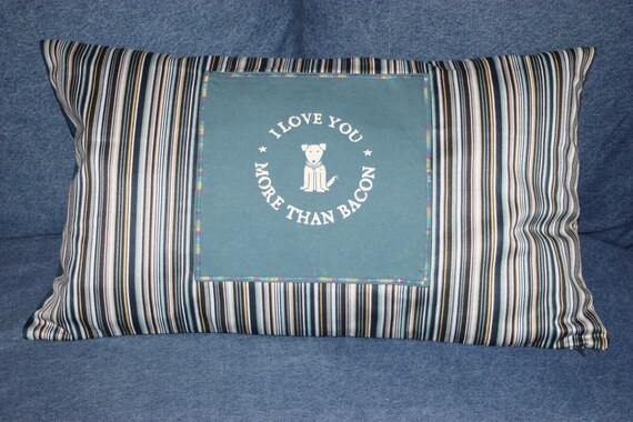 Sale I Love You More Than Bacon Bolster Throw Pillow 16 X 26 Etsy