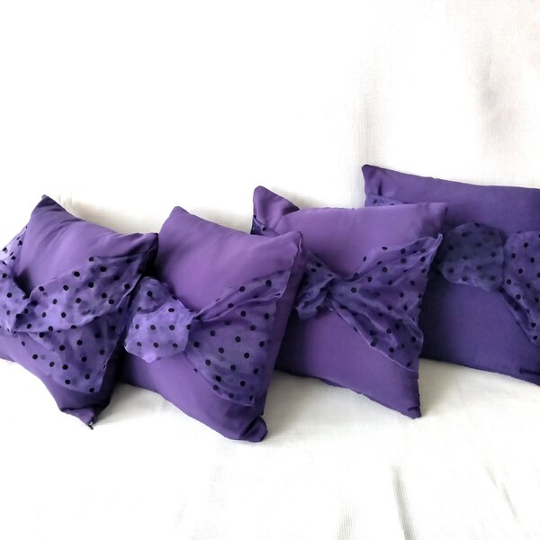 Deep Purple Pillow Etsy