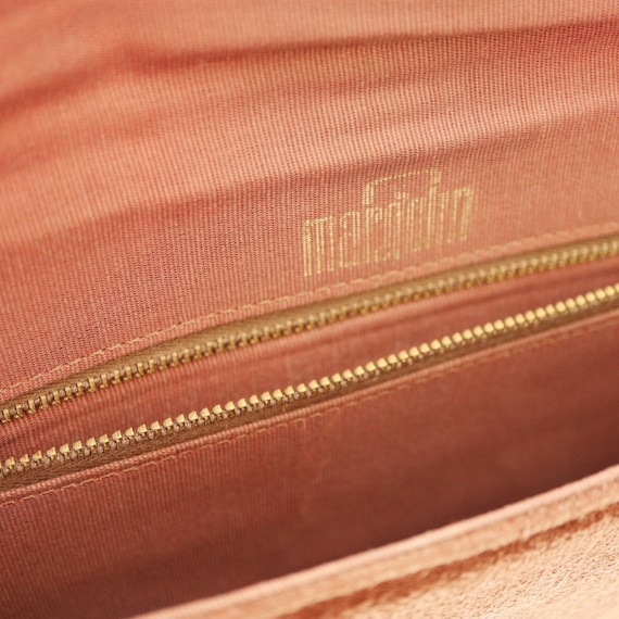 Vintage Margolin Brown Suede Leather and Snakeski… - image 6