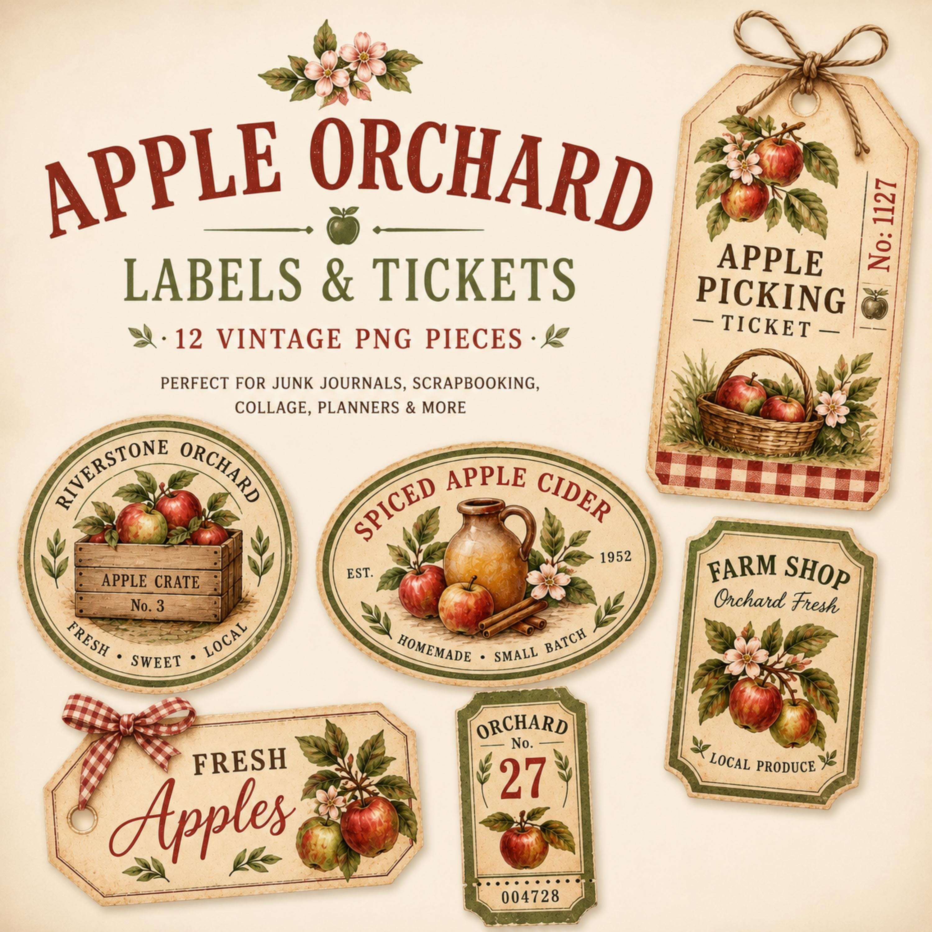 Picking Apples Postcard - Etsy