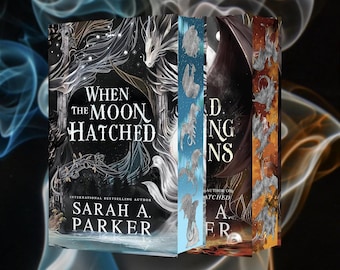 Wenn der Mond Hatched Sonderedition Hardcover | Sarah Parker | Besprühte Kanten Fantasy-Buch