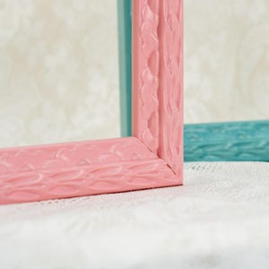 Brightly Colored Picture Frames, Handmade Wooden decor, pink blue green yellow golden, Large Sizes A5 A4 A3 A2 4x6 5x7 8x8 8x10 12x16 16x20
