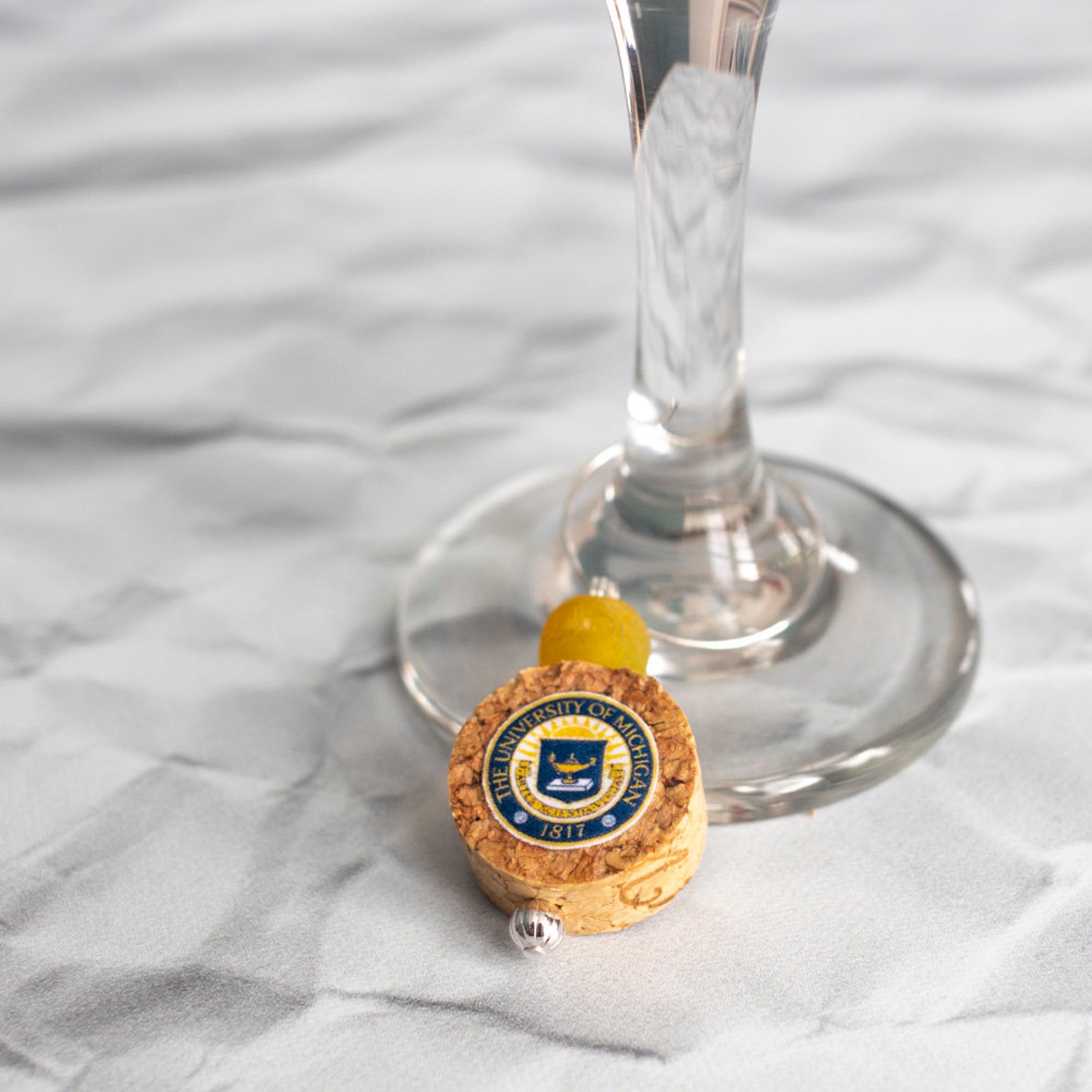 Wine Charms University of Michigan Etsy