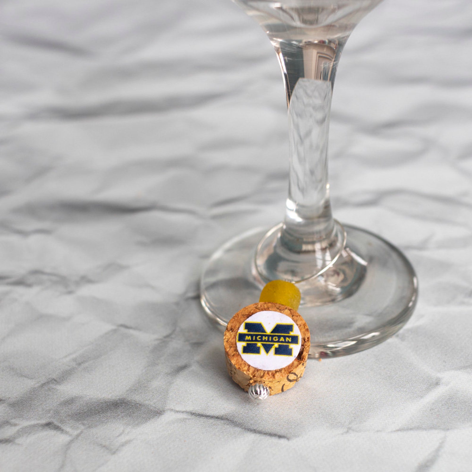 Wine Charms University of Michigan Etsy