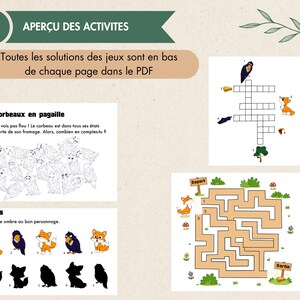Printable Educational PDF Activities – The Crow and the Fox – Educational Games for Preschool and Elementary School – Ages 3+ image 3
