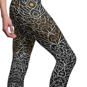 Patterned Athleisure Leggings: Women&#39;s Yoga, Fitness, Casual Wear