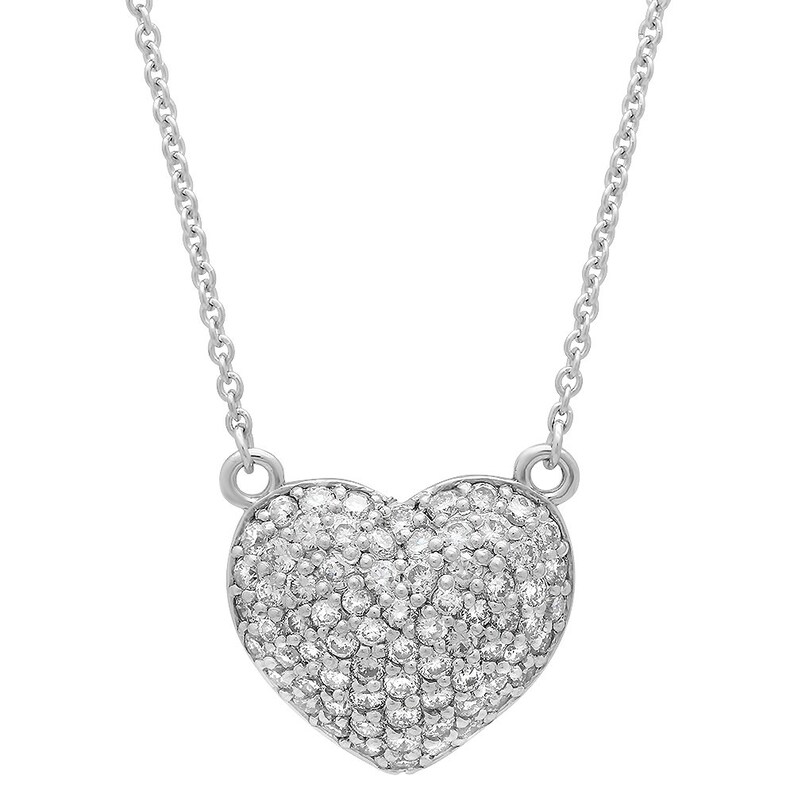 Diamond Valentine Necklace Etsy