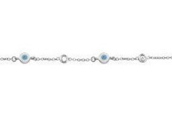 Evil Eye Bracelet with Diamonds