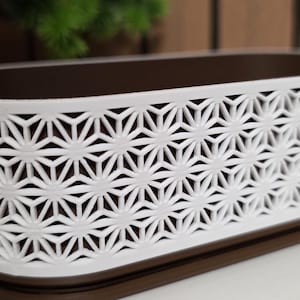 3D Druck Kumiko Bonsai-Pflanzgefäß - Mit Tropfschale