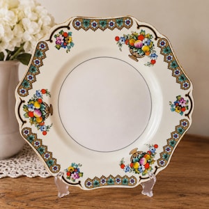 LIVRAISON GRATUITE - Royal Tudor Ware Minerva assiette 25 cm | John Maddock & Sons Angleterre | modèle vintage | Collection anglaise Chine