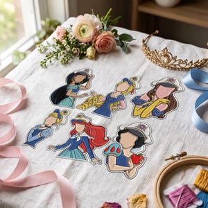 Disney Princess Captain Custom Embroidered Patch, Nautical Vacation Iron-on Patch, Disneybounder Velcro patch, Jacket Applique