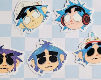 Murdoc & 2D Phase Stickers