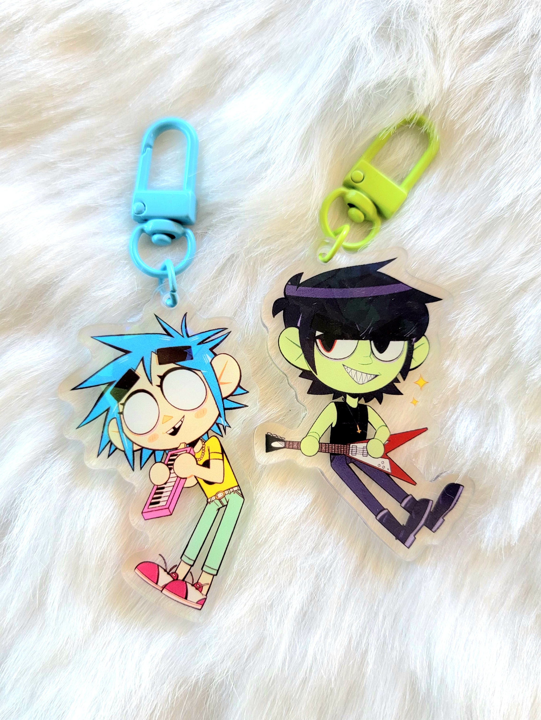 Gorillaz 2D & Murdoc Keychain - Etsy