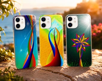 Abstract for iPhone 14, 15, 16,17, Colorful Cover for Samsung S23, S24,S25