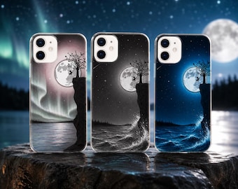 Moon for iPhone 14, 15, 16,17, Ocean Cover for Samsung S23, S24,S25, S26