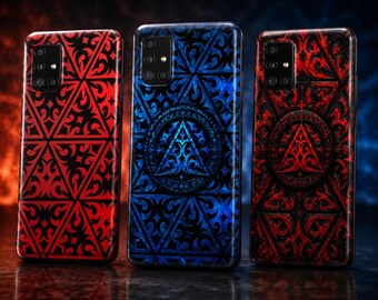Gothic for iPhone 14, 15, 16,17, Geometric Cover for Samsung S23, S24,S25