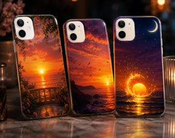 Sunset Phone Case for iPhone, Samsung Nature Cover S23,S24,S25