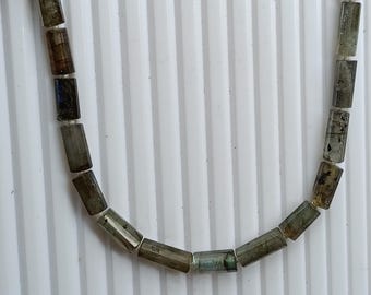 Genuine Natural Loose  Semi Precious A Grade labradorite Gemstone Beads  Full Strand Cutting Beads 100 carat wieght "