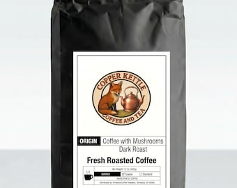 Café con champiñones, tueste oscuro