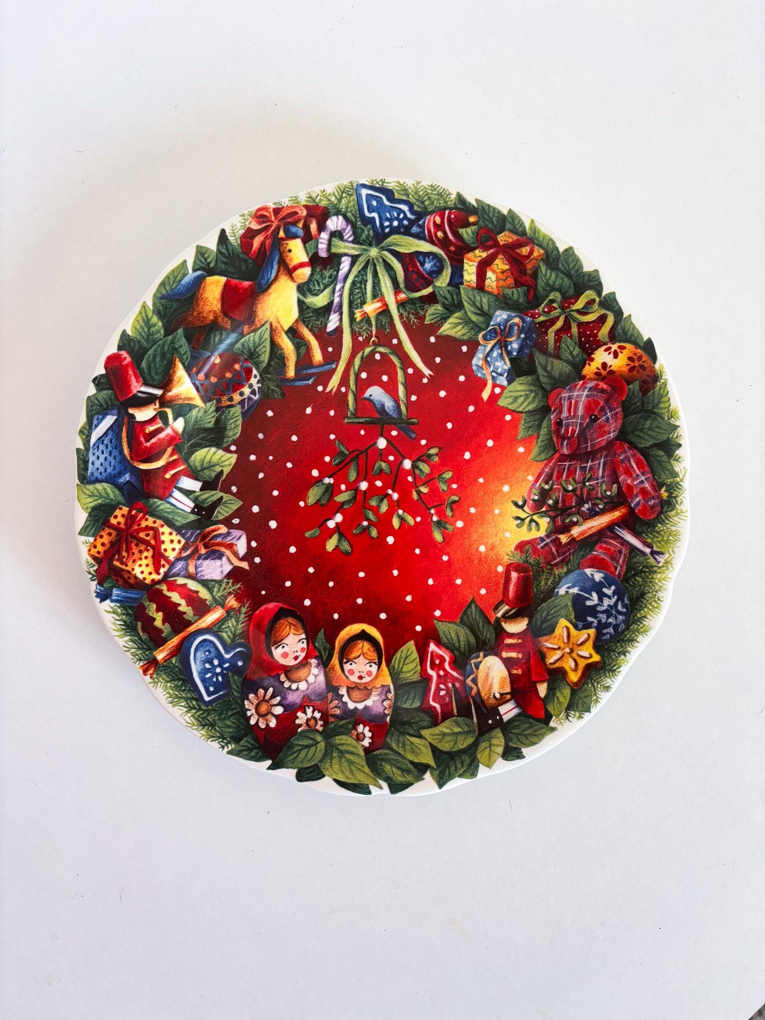 Gien France Christmas 2008 Decorative Plate • French Earthenware