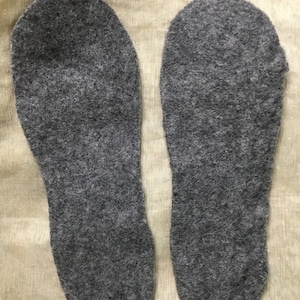 May include: Two gray felt insoles for shoes or boots.