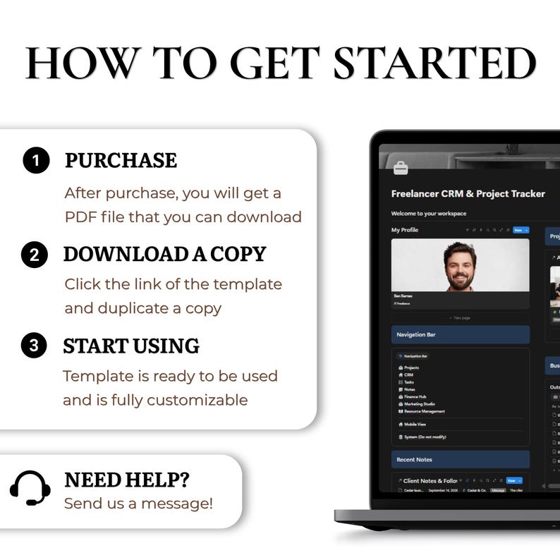 Ecc Interface Notion Template Freelance CRM, Client Tracker, Project Management ...