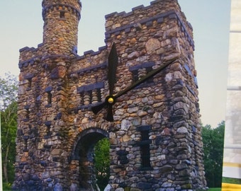 Clock - 12" x 12" on Metal - Bancroft Tower, Worcester, MA