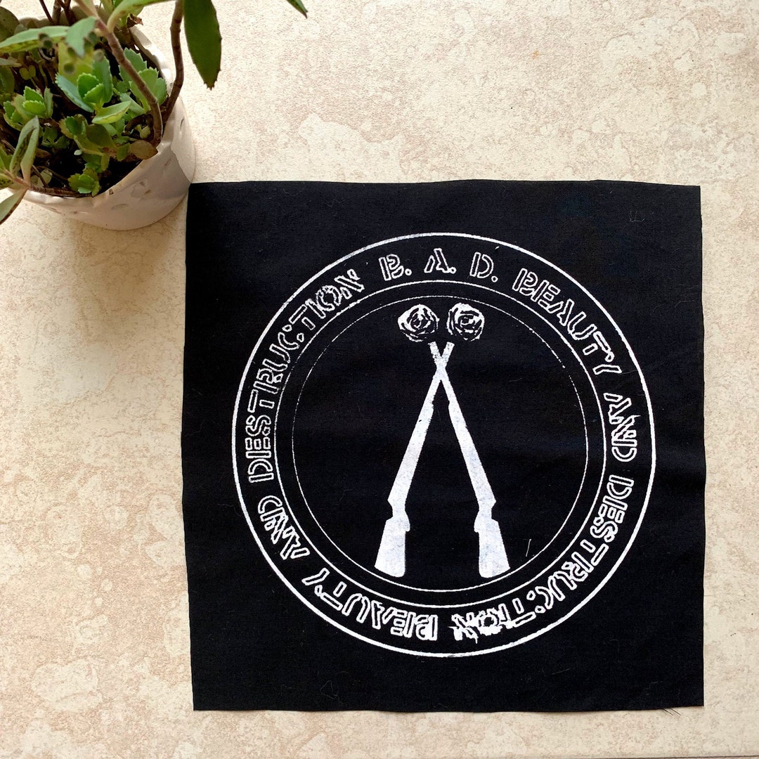 B.A.D. Patch – Beauty and Destruction Back Patch – Punk Silkscreen ...