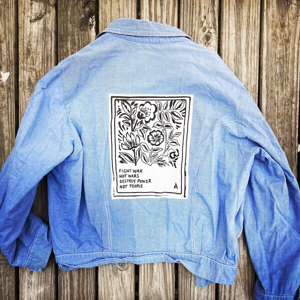 Vintage Patches Back Jacket Etsy