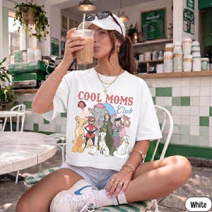 Retro Disney Cool Moms Club Boxy Tee, Comfort Colors® Mother Shirt, Funny Mom Outfit, Disneyland Trip Best Mom Vocation Gift