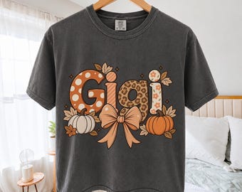 Retro Fall Gigi Shirt, Comfort Colors Gigi Tee, Pumpkin Gigi Shirt, Coquette Grandma Tee, Leopard Floral Autumn Gigi Gift
