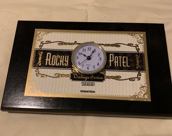 Dog Cigar Box Clock