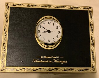 Dog Cigar Box Clock