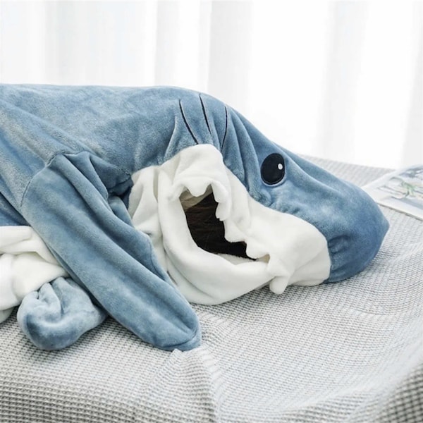 Shark Blanket Sleeping Bag Etsy 