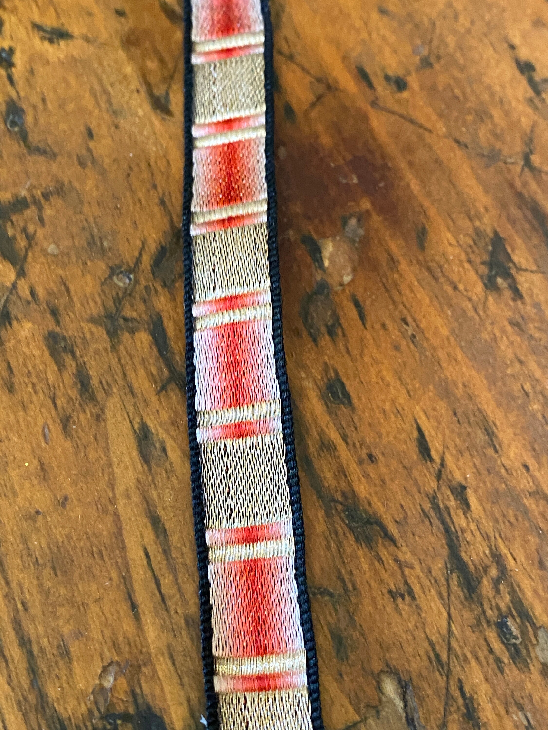 Rare Antique Authentic Ribbon Metal and Silk 3/8 - Etsy
