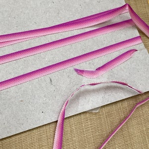 ombre rare silk antique authentic ribbon work ribbon 1/8&quot; wide