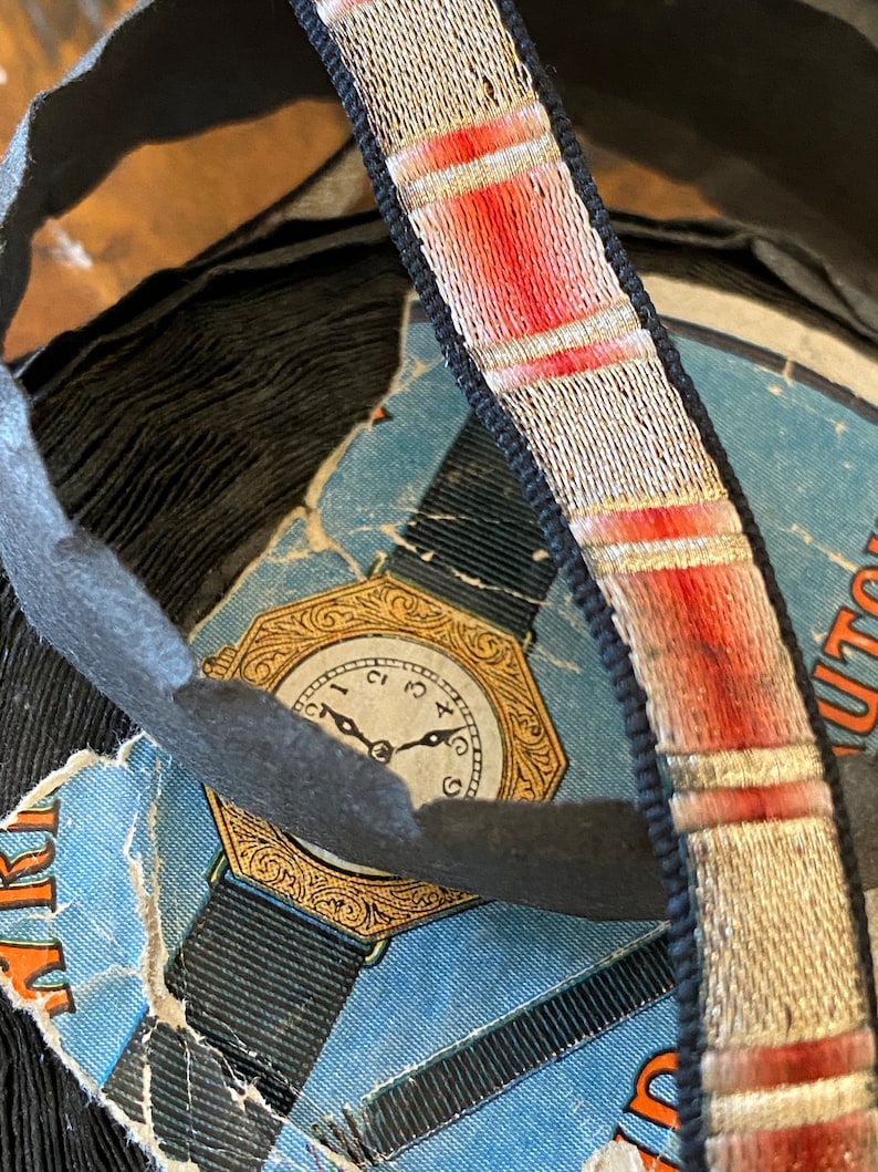 Rare Antique Authentic Ribbon Metal and Silk 3/8 - Etsy