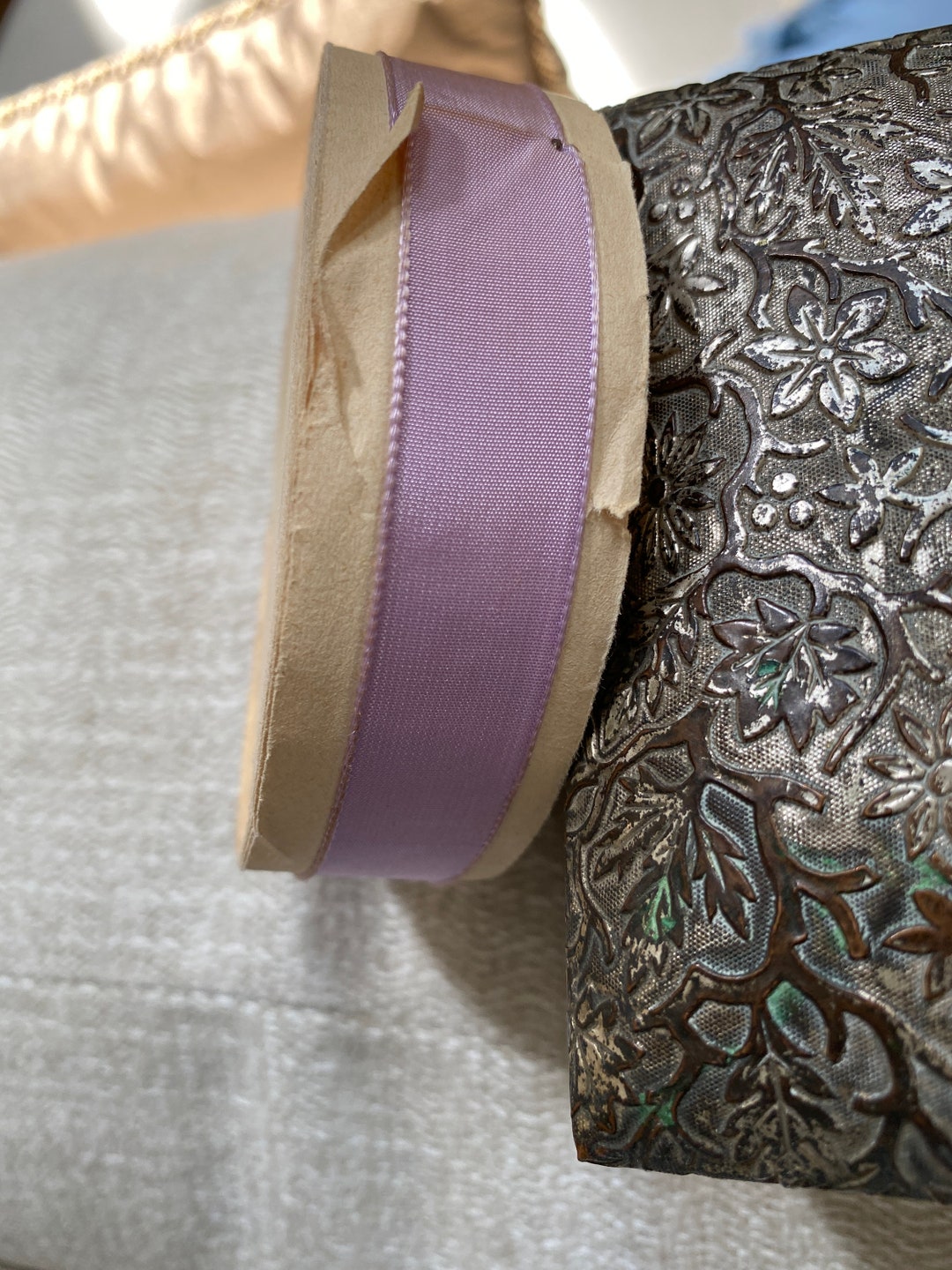 Lavender Antique Authentic Ribbon Work Rayon - Etsy