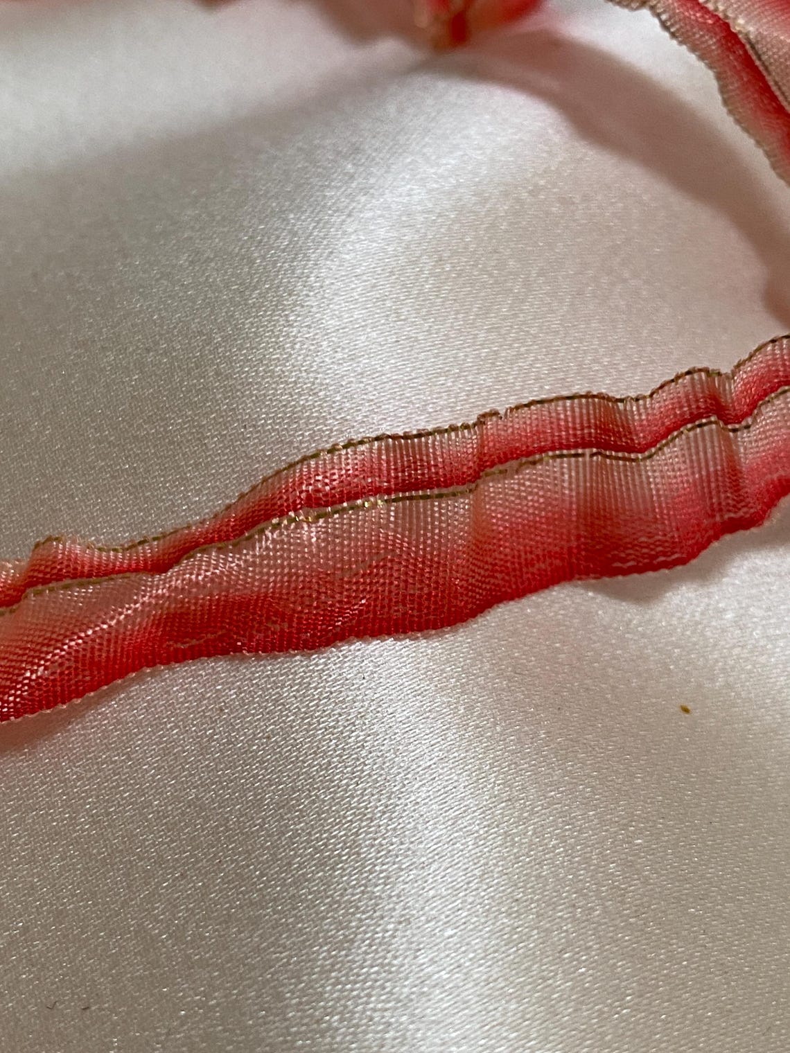Ombre Rare Silk Antique Authentic Ribbon Work Ribbon With Gold Metal - Etsy