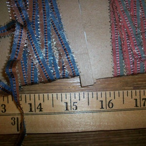ombre rare silk/metal antique authentic ribbon work ribbon in 2 colors