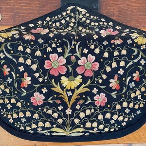 19th century beau vais embroidery Rare in this antique authentic purse