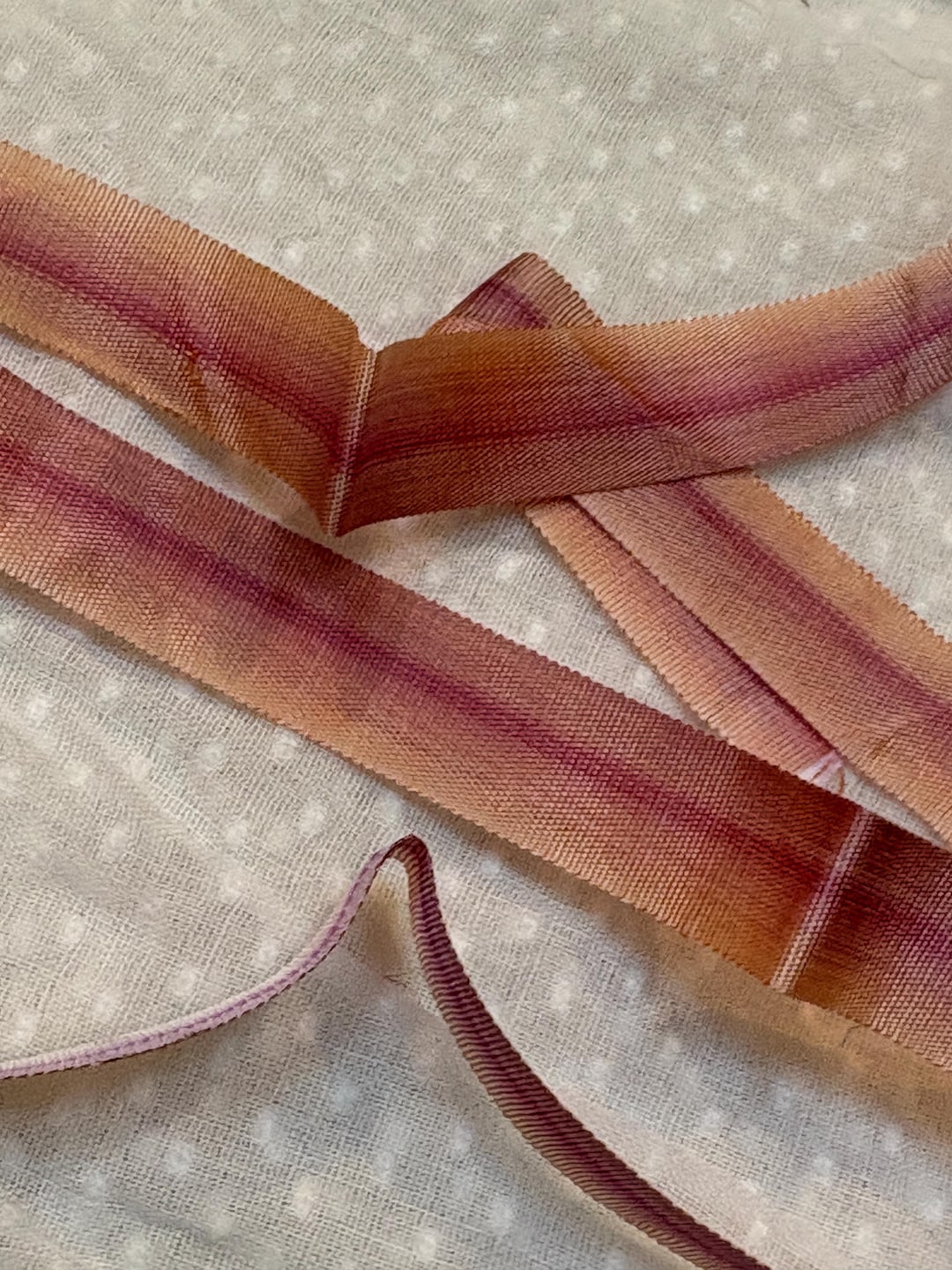 Rare Silk/rayon Antique Authentic Ribbon Work Ribbon - Etsy