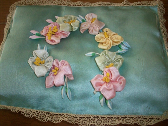 Antique metal ombre rose ribbon work silk ribbon antique 2 colours are available