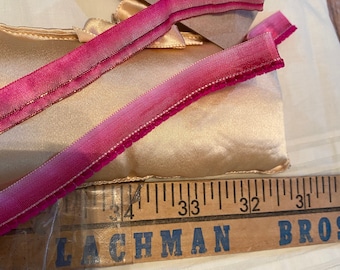 Ombre rare silk antique authentic ribbon work ribbon