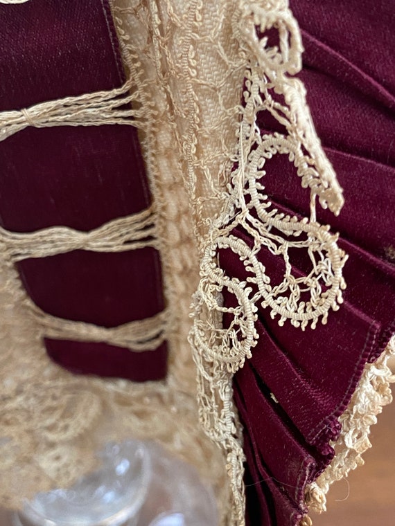 Rare antique lace/ribbonwork hat authentic 1800s … - image 4