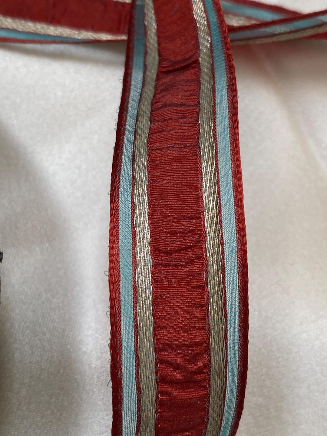 Rare Silk Antique Authentic Ribbon Work Narrow Ribbon Doll Supply - Etsy