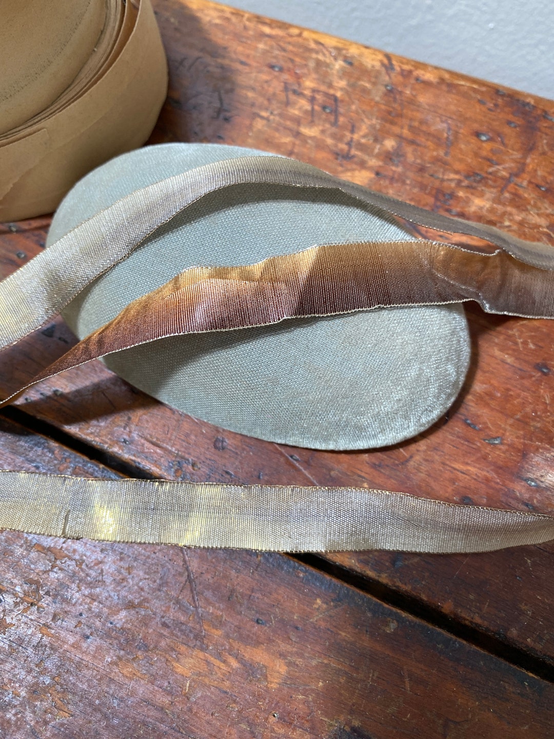 Metal Ombre Rare Silk Antique Authentic Ribbon Work Ribbon - Etsy